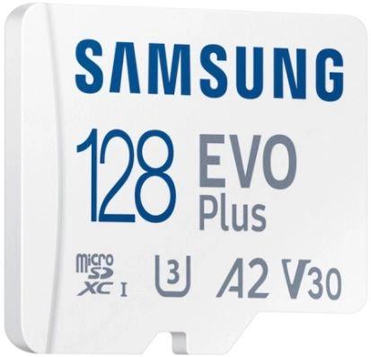 Карта памяти microSDXC UHS-I Samsung EVO Plus 128 ГБ, 160 МБ/с, Class 10, MB-MC128SA/EU,  1 шт., переходник SD