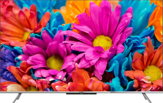 55" Телевизор SKYWORTH 55Q66G QLED, 4K Ultra HD, СМАРТ ТВ, Google TV, черный