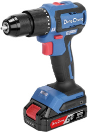 Ударная дрель-шуруповерт DONGCHENG DCJZ2040i13, 2Ач,  с двумя аккумуляторами [dcjz2040i13(type am)]