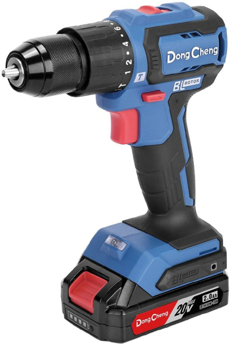 Ударная дрель-шуруповерт DONGCHENG DCJZ2040i13, 2Ач,  с двумя аккумуляторами [dcjz2040i13(type am)]