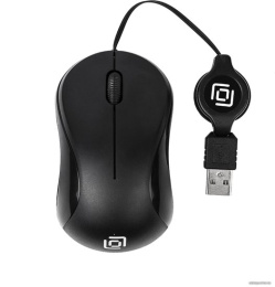 Мышь Оклик 115SR черный оптическая 1000dpi USB для ноутбука 3but (492888)