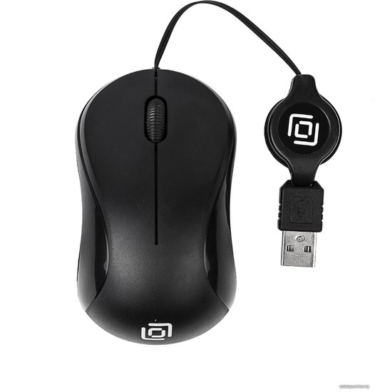 Мышь Оклик 115SR черный оптическая 1000dpi USB для ноутбука 3but (492888)