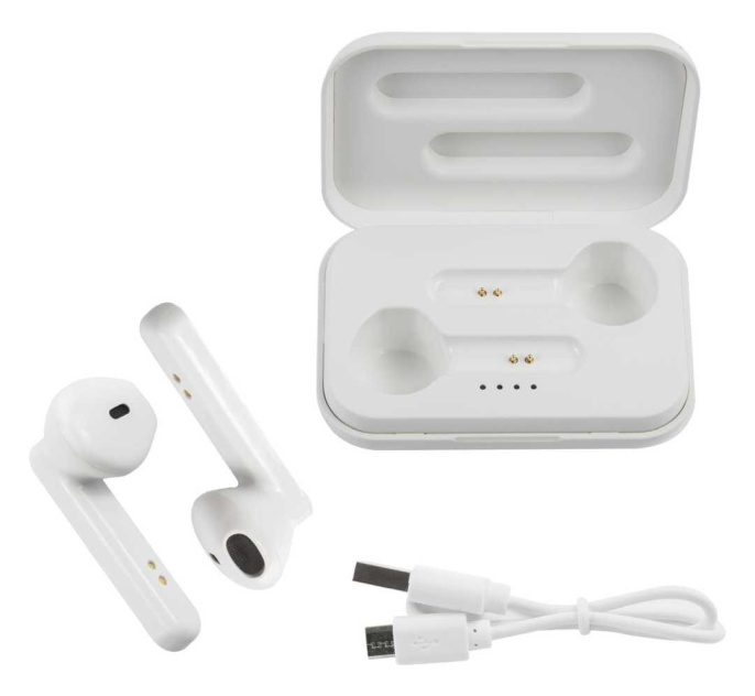 Гарнитура вкладыши Redline BHS-22 белый беспроводные bluetooth в ушной раковине УТ000019149