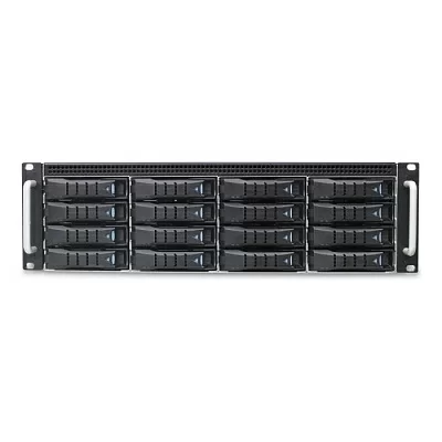 Корпус AIC XJ1-30161-05 J3016-01, 3U, 16 x 3.5" hot-swap bays, hot-swap JBOD with dual SAS 12G expander controller, Tool-less HDD tray, noBMC, 549W 80+ Platinum redundant power supply, w/o rails