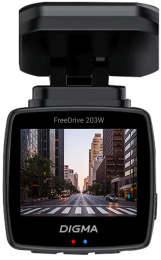Видеорегистратор Digma FreeDrive 203W,  черный