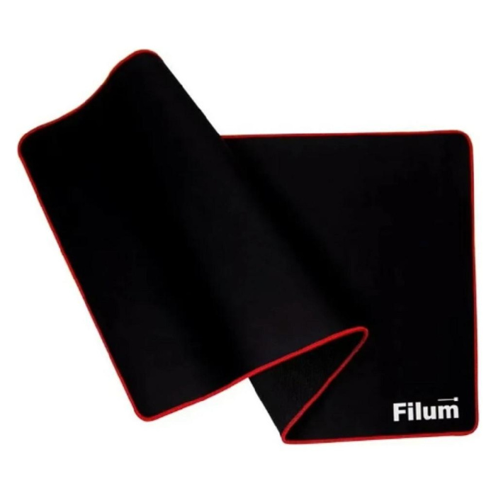 Filum FL-MP-XL-GAME Коврик игровой для мыши, серия- Bulldozer, черный, оверлок, размер “XL”- 900*450*3 мм, ткань+резина.