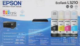МФУ струйный Epson EcoTank L3210 103 C11CJ68405/C11CJ68403 A4 черный