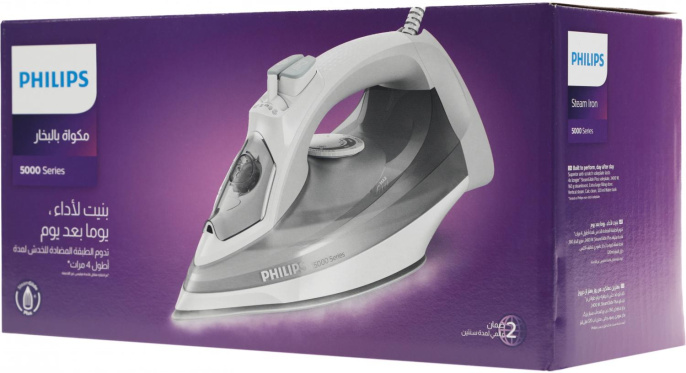 Утюг Philips DST5010/10, 2400Вт, серый/белый