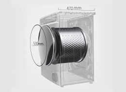 Стирально-сушильная машина Viomi Master 2 Pro WD10FT-B6E отдельностоящая, сушка: естественная конденсация, загрузка для стирки: до 10 кг, загрузка для сушки: до 6 кг, отжим: 1400 об/мин, глубина: 49 см с люком 58 см , энергопотребление B, 14 программ,