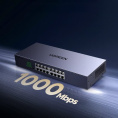 Коммутатор сетевой UGREEN CM939 75289EU 16-Port Gigabit Ethernet Switch Aluminum Housing EU. Цвет: серый космос 75289EU_