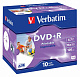 Диск DVD+R Verbatim 4,7Gb 16x Jewel Case Printable (10шт) 43508