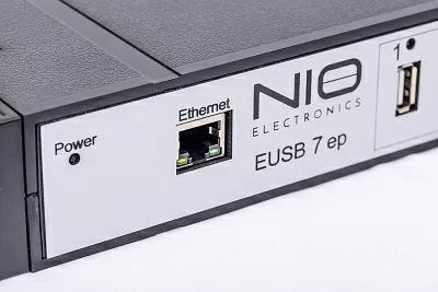 Сетевой концентратор USB NIO-EUSB 7EP USB/IP хаб на 7порт с 1 блоком питания