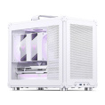 Корпус без блока питания Case JONSBO C6 MAX Handle, Mini-Tower, TG, no fan, 1xUSB-A 3.0 + 1xUSB-C 3.1, mATX, mITX White (C6 MAX White)