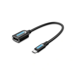 Адаптер переходник VENTION OTG USB 2.0 AF/micro B 5pin - 0.15м CCUBB