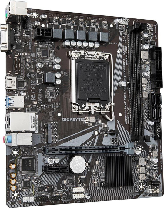 Материнская плата Gigabyte H610M H V2 Soc-1700 Intel H610 2xDDR5 mATX AC`97 8ch 7.1 GbLAN+VGA+HDMI