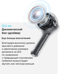 Наушники REALME Buds T200x, Bluetooth, внутриканальные, синий [6941764471917]