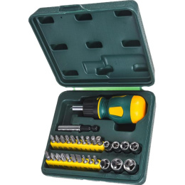 Отвертка Kraftool 25556-H29 в компл.:29 предметов жесткий кейс