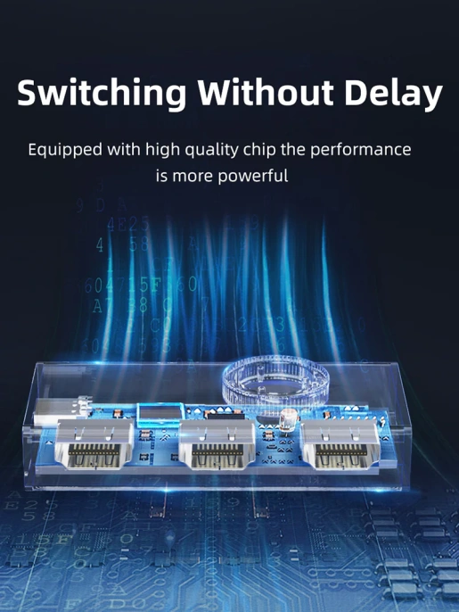 Переключатель CABLETIME CP34G (CT-HS8K2-AG) 2-в-1, 8K60Hz, HDMI 2.1, космический серый