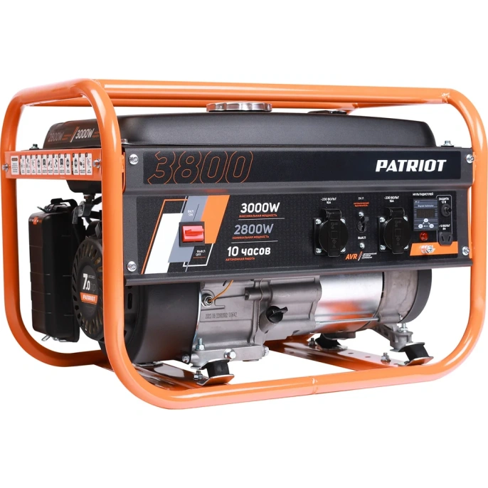 Бензиновый генератор Patriot GRS 3800, 220 В, 3кВт [476102255]