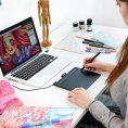 Графический планшет Wacom Intuos S CTL-4100K-N, A6,  черный