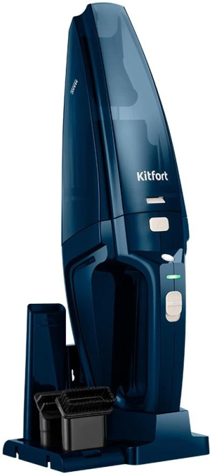 Ручной пылесос KitFort КТ-5178, 75Вт, синий/синий