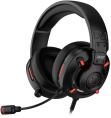 Гарнитура игровая Acer Nitro OHW306,  для компьютера, мониторные,  проводные, черный  / красный [zl.hdsee.00e]