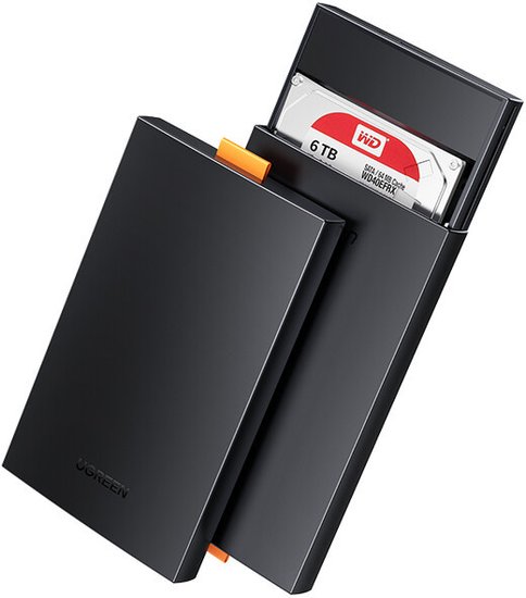 Бокс внешний для жесткого диска UGREEN CM237 60353 USB 3.0 To 2.5'' SATA Hard Driver Enclosure. Цвет: черный (60353_)
