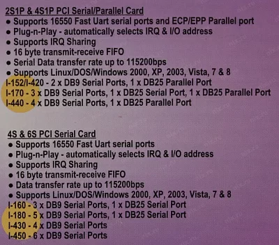 Контроллер STLab I-420 (RTL) PCI Multi I/O 2xCOM9M + 1xLPT25F