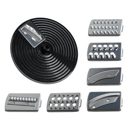 Кухонный комбайн RAGEX R103-000 12 в 1, 1.2 литра, 2 скорости, 1000 Вт, черный