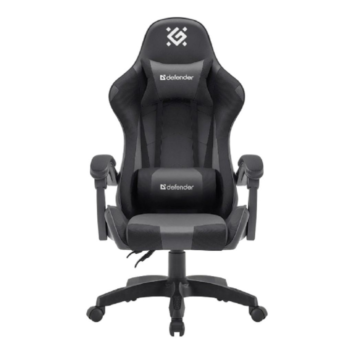 Игровое кресло Okas Чер/сер,класс3, PU +сетка DEFENDER
