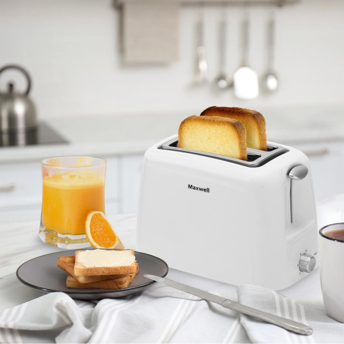 Тостер Maxwell MW-1504,  белый