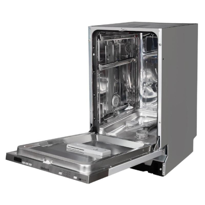 Посудомоечная машина Timberk Set&Dry T-DW45BI103,  узкая, напольная, 59.4см, загрузка 11 комплектов, серебристая