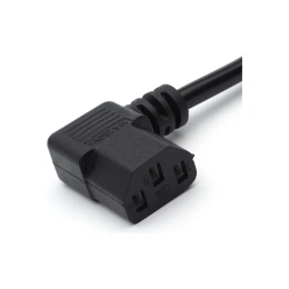 Кабель питания евровилка GoPower-C13 (f) 1.8м ПВХ 0.75мм угловой черный 00-00024536