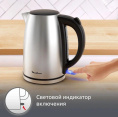 Чайник электрический Moulinex BY3R0DF0 1.7л. 2200Вт серебристый/черный корпус: нерж.сталь/пластик 1510002982