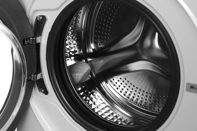 Стиральная машина узкая HAIER HW70-BP12269, с фронтальной загрузкой, 7кг, 1200об/мин, с паром, инверторная