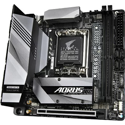 Мат. плата GIGABYTE B660I AORUS PRO DDR4 (RTL) LGA1700 B660 PCI-E HDMI+DP 2.5GbLAN+WiFi SATA Mini-ITX 2DDR4