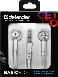 Нaушники BASIC 620 WHITE 63625 DEFENDER