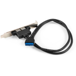 Exegate EX298295RUS Планка портов в корпус 2xUSB3.0 ExeGate BrctUSB3-2A USB 3.0 20pin IDC 20pin F -- 2x USB 3.0 Af, кабель 20см