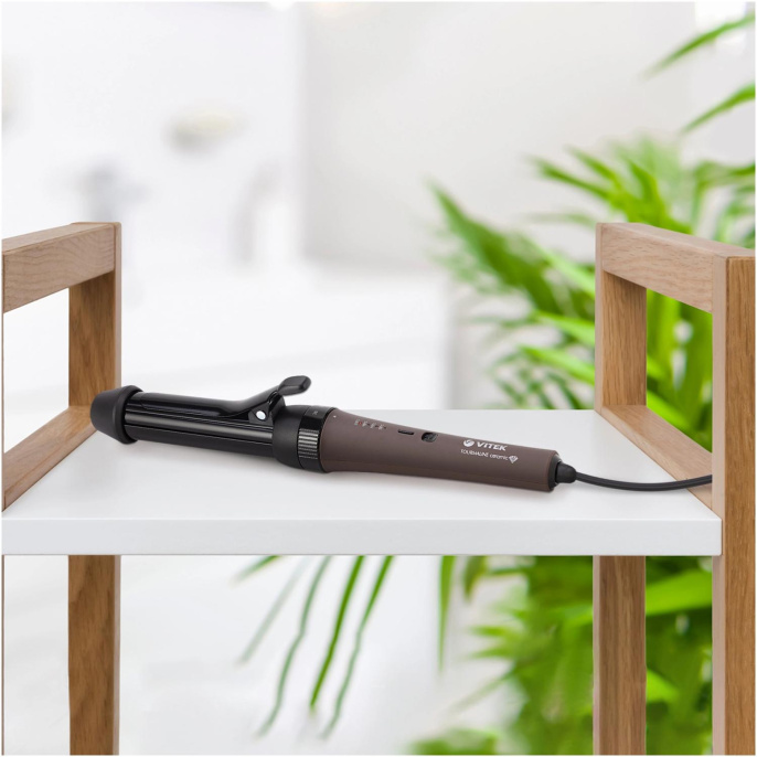 Щипцы для завивки Vitek VT-2521,  коричневый