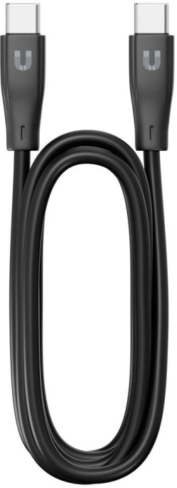 Кабель Uzay, USB Type-C m - USB Type-C m , 1.2м, 3A, черный [uz-12cc-c1809-9-bk]
