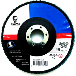 Диск лепестковый KX663 ATLAS (125x22 мм; Р40) Norton 004960