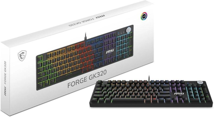 Клавиатура MSI Forge GK320, проводная, USB, механическая, черный [s11-04ru259-hh9]