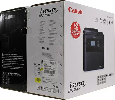 Комбайн Canon i-SENSYS MF269dw (A4 256Mb 28 стр/минлазерное МФУфаксLCDDADFдвусторонняя печатьUSB 2.0сетевойWiFi)
