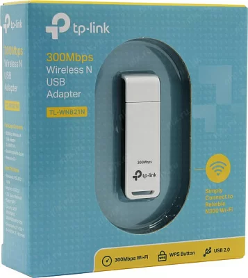 Сетевая карта TP-LINK TL-WN821N Wireless N USB Adapter(802.11b/g/n 300Mbps)