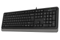 Клавиатура A4TECH Fstyler FK10, проводная, USB, мембранная, черный/серый [fk10 grey]