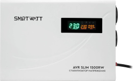 Стабилизатор напряжения Smartwatt AVR Slim 1500RW 1500ВА белый 4512020310003