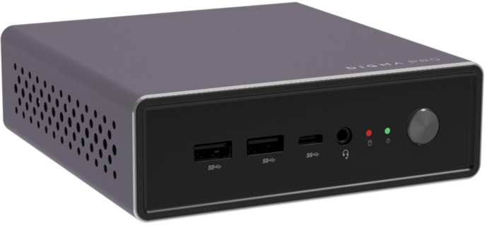 Неттоп DIGMA PRO Minimax U1 Intel Core i5 1235U,  DDR4 8ГБ, 256ГБ(SSD),  Intel Iris Xe,  Windows 11 Pro,  темно-серый и черный [dpp5-8cxw02]