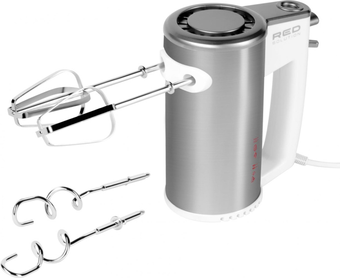 Миксер RED SOLUTION RHM-M2108, ручной,  белый и серебристый