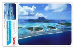 Коврик для мыши Buro BU-M10025 Мини рисунок/Бора-Бора 230x180x2мм