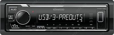 Автомагнитола Kenwood KMM-106 1DIN 4x50Вт